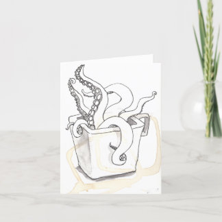 Carte de voeux de tentacules
