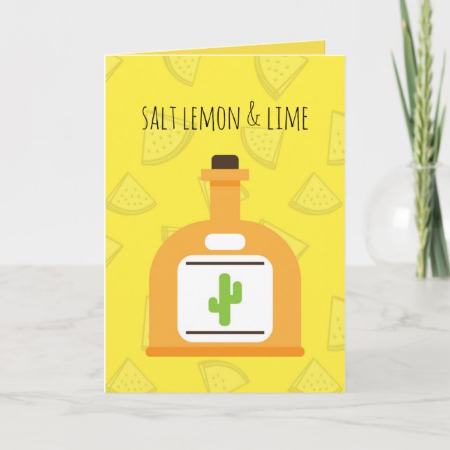 Carte de voeux de tequila (Devant)