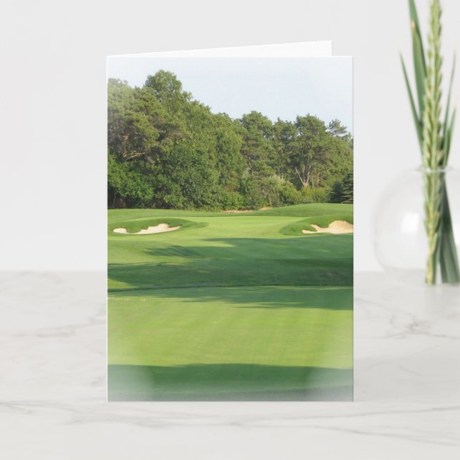Carte de voeux de terrain de golf (Devant)
