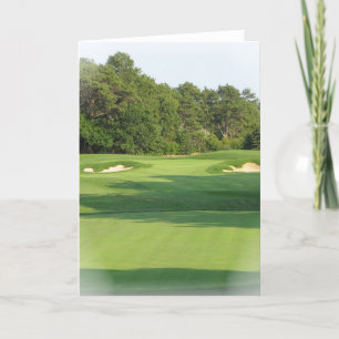 Carte de voeux de terrain de golf