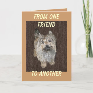 Carte de voeux de Terrier de cairn