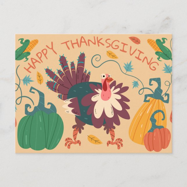 Carte de vœux de Thanksgiving (Devant)
