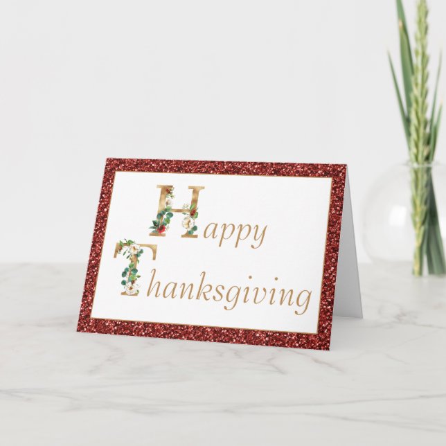 Carte de vœux de Thanksgiving (Devant)