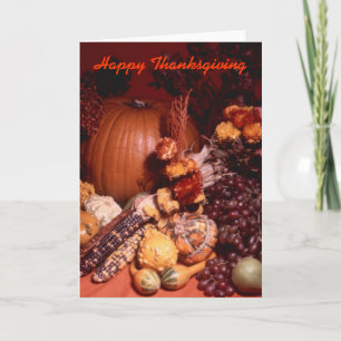 Carte de voeux de thanksgiving
