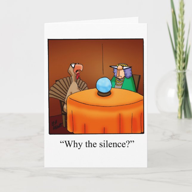 Carte de voeux de Thanksgiving amusante "Spectickl (Devant)