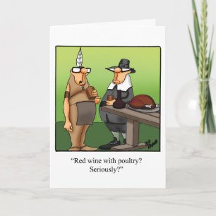 Carte de voeux de Thanksgiving amusante "Spectickl