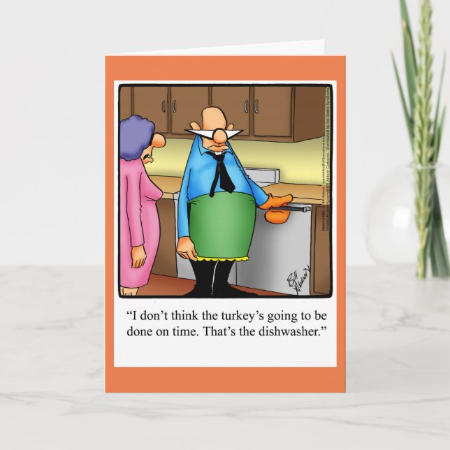 Carte de voeux de Thanksgiving amusante "Spectickl (Devant)