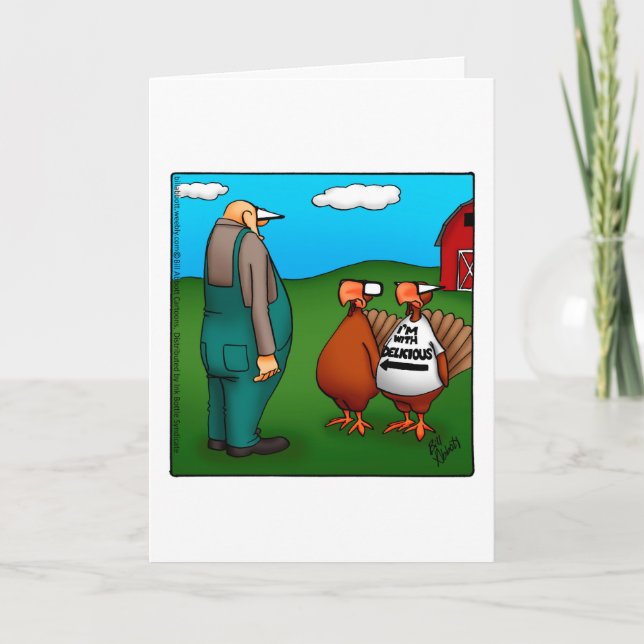 Carte de voeux de Thanksgiving amusante "Spectickl (Devant)