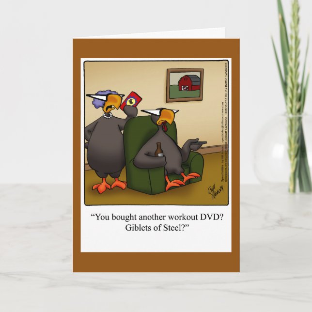 Carte de voeux de Thanksgiving amusante "Spectickl (Devant)