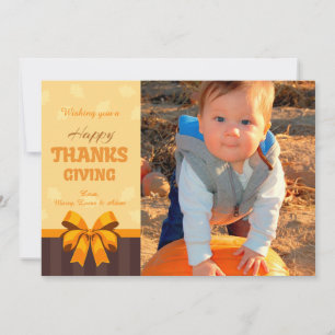 Carte de vœux de Thanksgiving joyeux