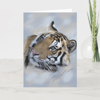 Carte de voeux de tigre Banda de Kanha