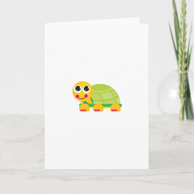 Carte de voeux de tortue (Devant)