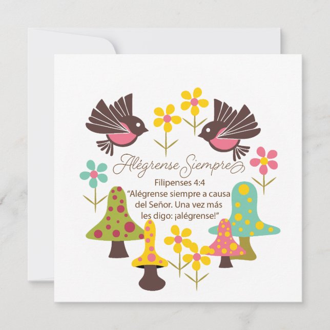 Carte de voeux de toujours plaisir en espagnol (Devant)