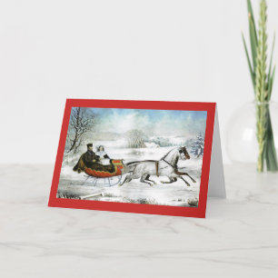 Carte de voeux de tour de Sleigh
