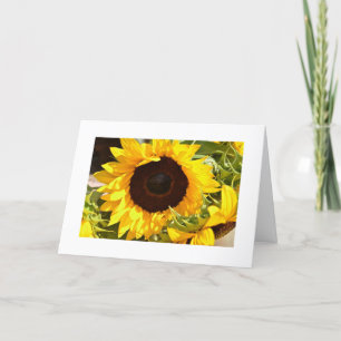 Carte de voeux de tournesol
