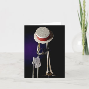 Carte de voeux de trombone de Dixieland
