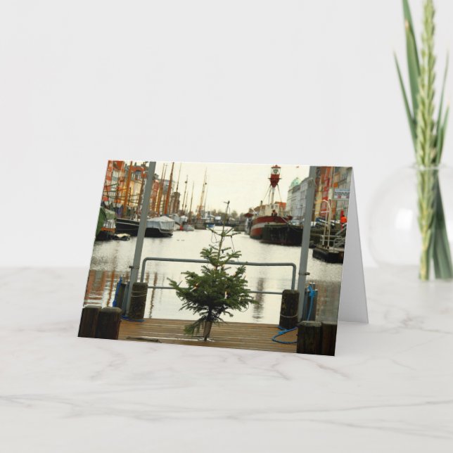Carte de voeux de vacances - arbre de Noël de (Devant)