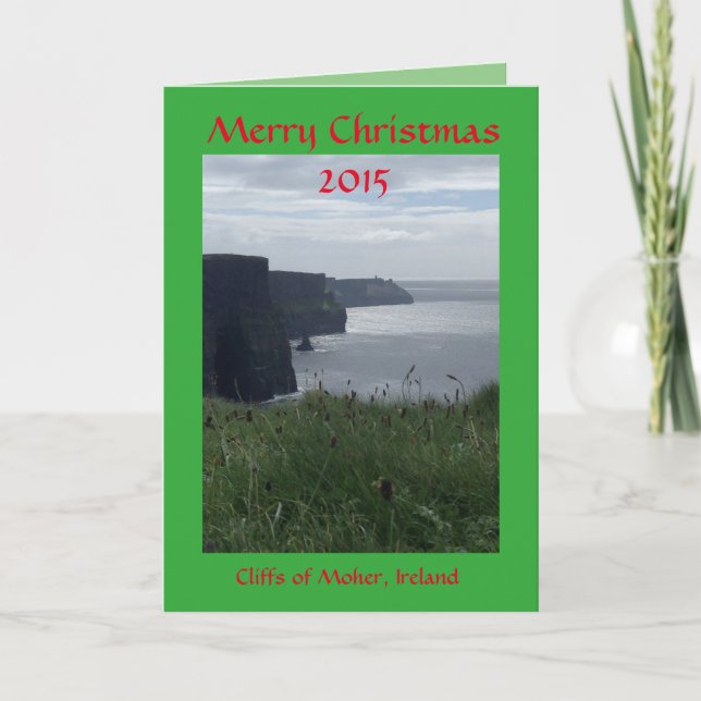 Carte de voeux de vacances de l'Irlande de Joyeux (Devant)