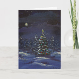 Carte de voeux de vacances "de Noël de clair de