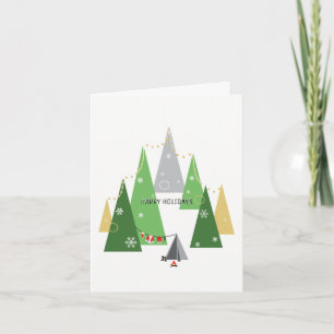 Carte de voeux de vacances de Père Noël   de