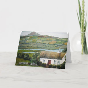 Carte de voeux de vacances irlandaise, Mayo, Irlan