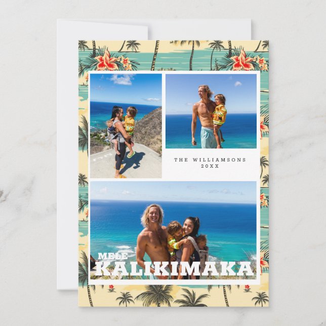Carte de vœux de vacances Mele Kalikimaka | Hawaï  (Devant)