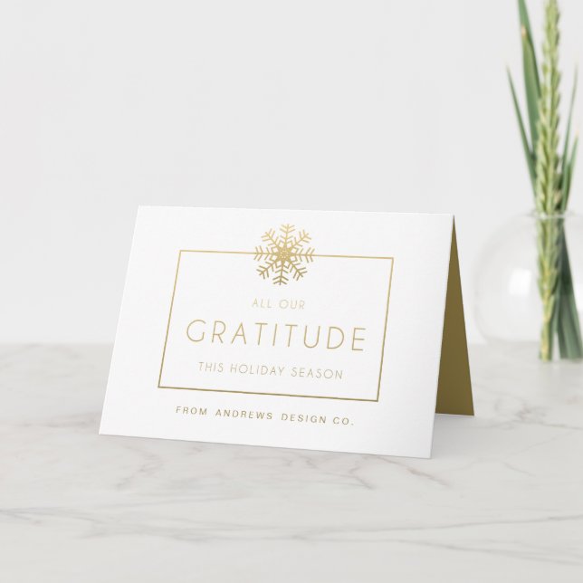 Carte de voeux de vacances Merci (Devant)