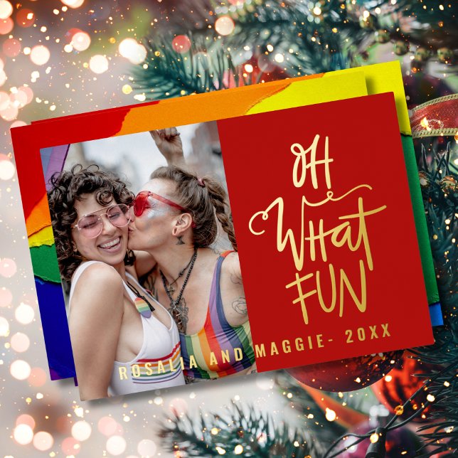 Carte de vœux de vacances rouge en véritable feuil (Créateur téléchargé)