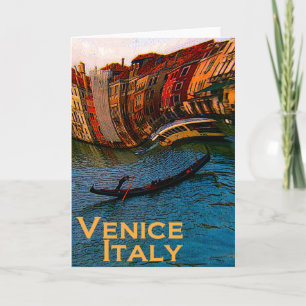 Carte de voeux de Venise Italie
