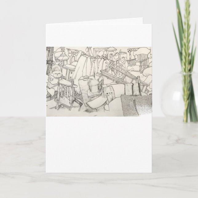 Carte de voeux de vente de garage (Devant)