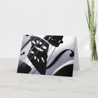 Carte de voeux de violon