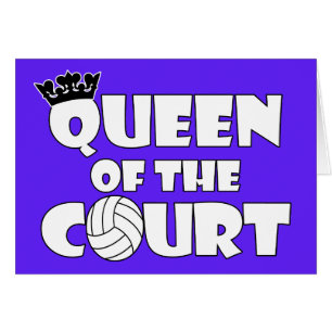 Carte de voeux de volley-ball Queen of the Court G