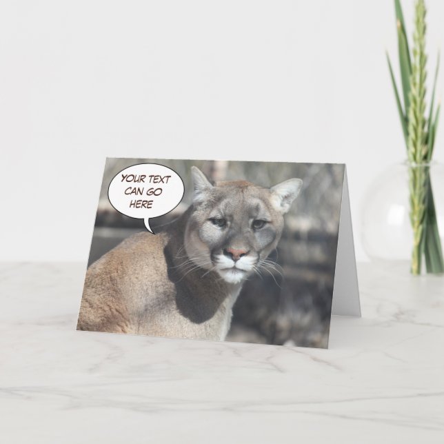 Carte de voeux déçue de puma (Devant)