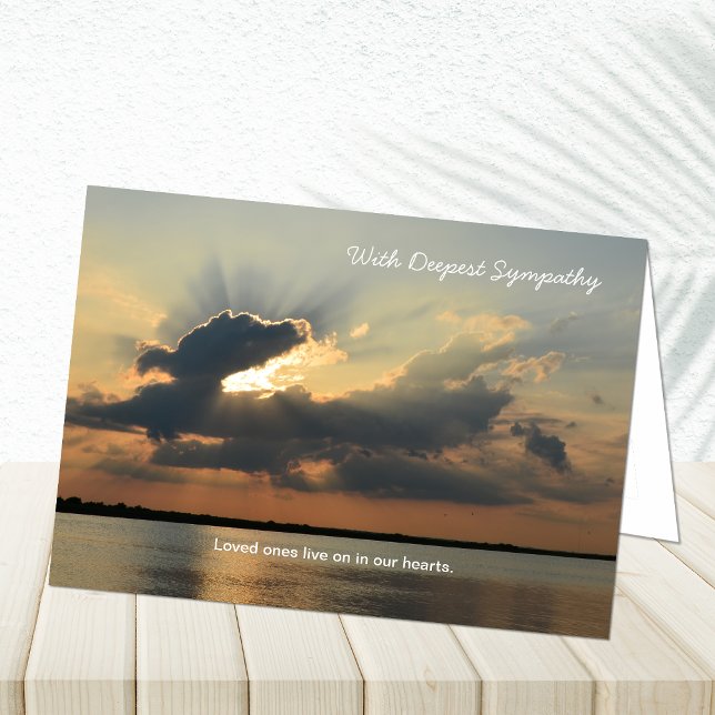 Carte de voeux Deepest Sympathy (Créateur téléchargé)