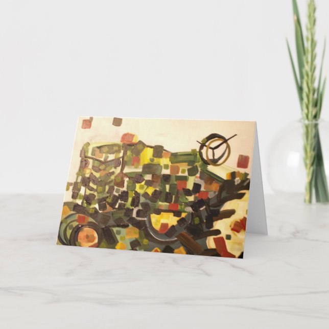 Carte de voeux Deere Tractor (Devant)