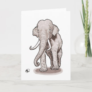 Carte de voeux d'éléphant de "liberté"