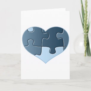 Carte de voeux denteuse de coeur