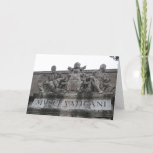 Carte de voeux d'entrée de Vatican