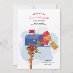 Carte de voeux déplacée de boîte aux lettres de va