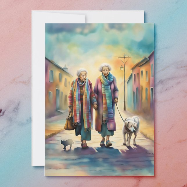 Carte de voeux des anciens amis (Créateur téléchargé)