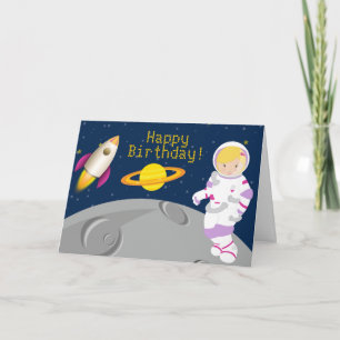 Carte de voeux des astronautes de l'espace extra-a