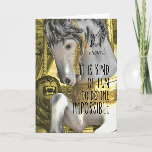 Carte de voeux des CHEVAUX VOLANT (Devant)