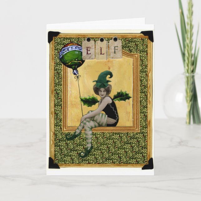 Carte de voeux des elfes de Noël (Devant)