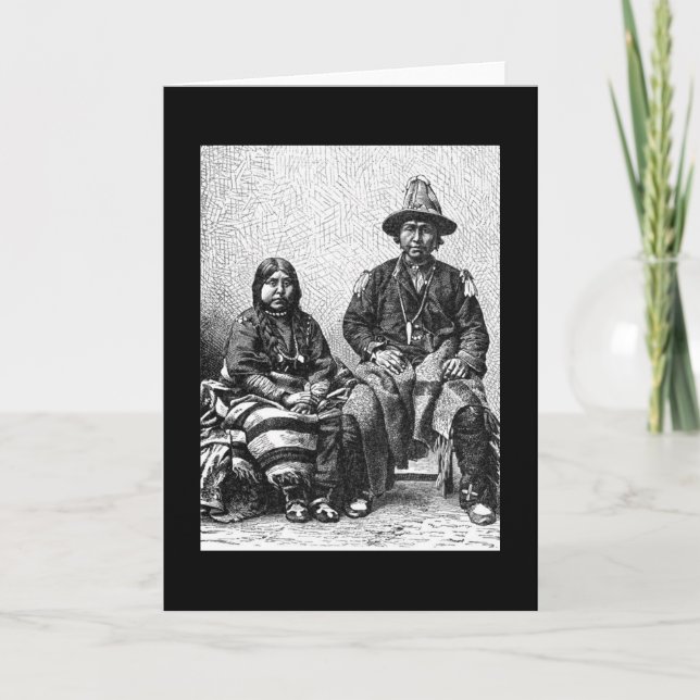 Carte de voeux des Indiens américains (Devant)