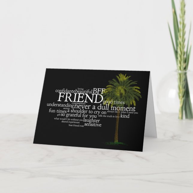 Carte de voeux des meilleurs amis (Devant)