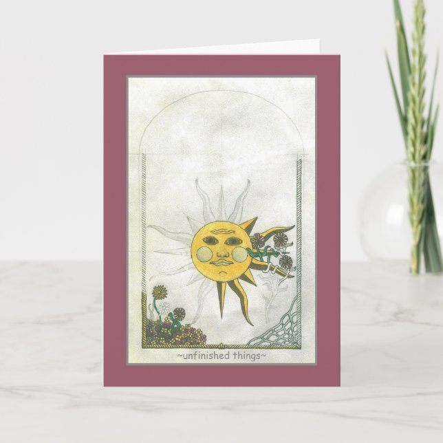 Carte de voeux des objets inachevés (Devant)