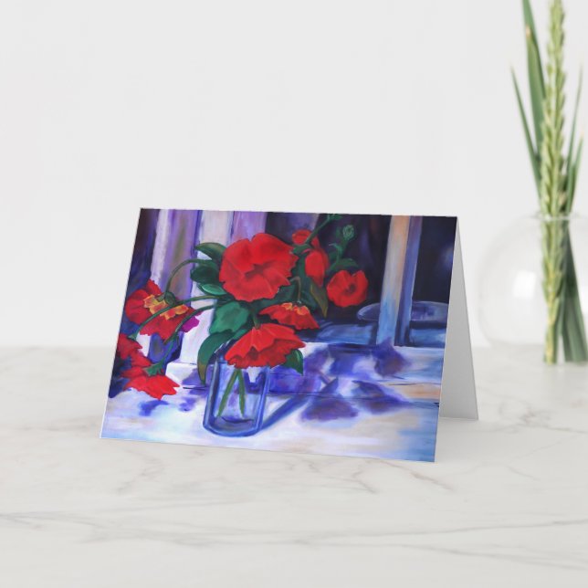 Carte de voeux des pavots #1 (Devant)