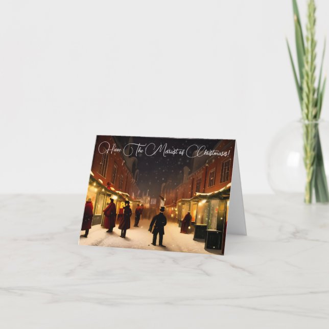 Carte de voeux des plus beaux jours de Noël (Devant)