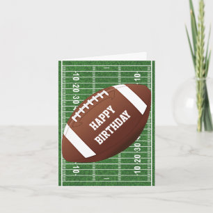 Carte de vœux design football