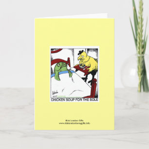 Carte de vœux dessin animé Chicken Soup pour l'âme